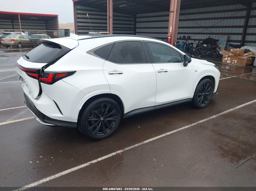Vin: jtjkgcez8p5005020, lot: 45144480, lexus nx 350 f sport handling 20234
