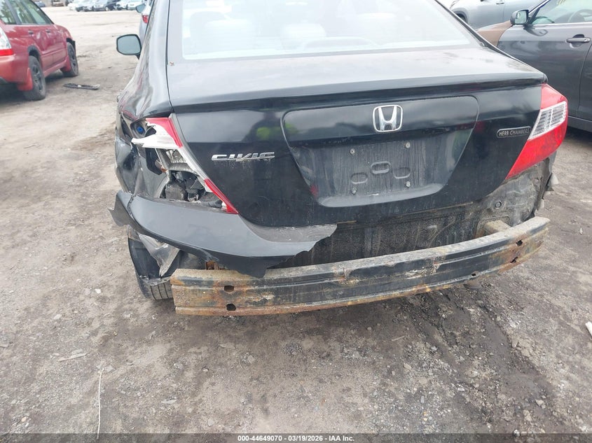 2012 Honda Civic 1.8 Lx black Lot 111044649070 Vin 2HGFB2F58CH583292