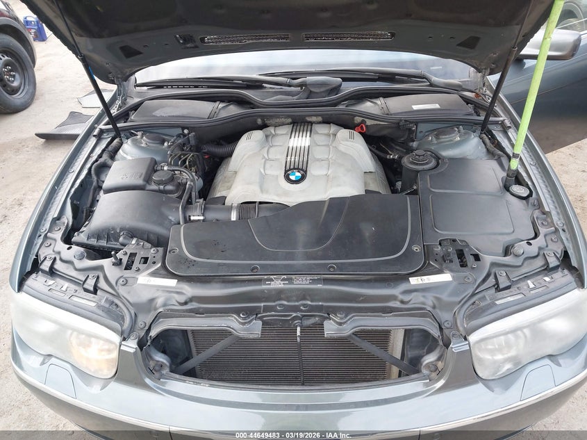 2003 BMW 745Li VIN: WBAGN63473DS44532 Lot: 44649483