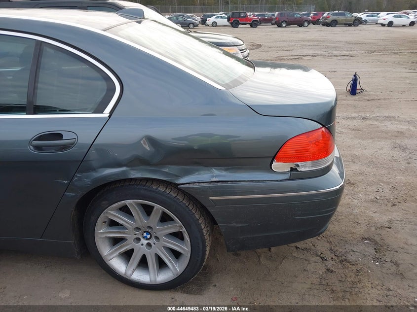 2003 BMW 745Li VIN: WBAGN63473DS44532 Lot: 44649483
