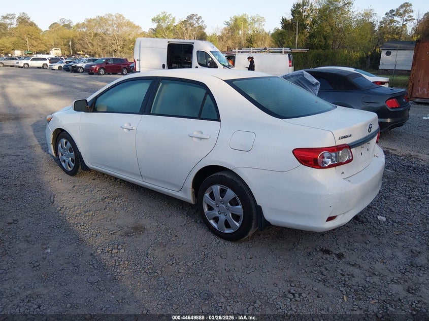2012 Toyota Corolla 1.8 Le white Lot 111044649888 Vin 5YFBU4EE9CP073161
