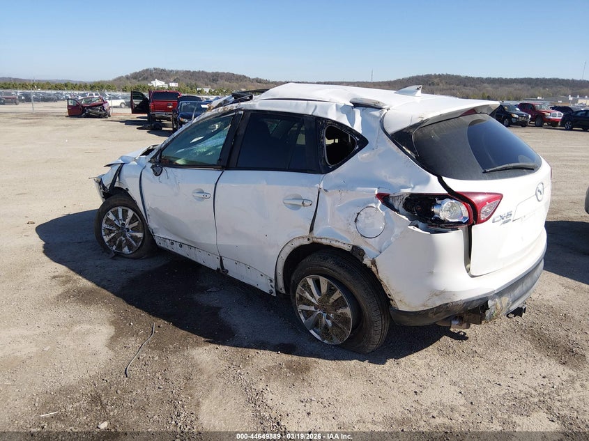 Vin: jm3ke4cy8g0638338, lot: 45146929, mazda cx-5 touring 20163