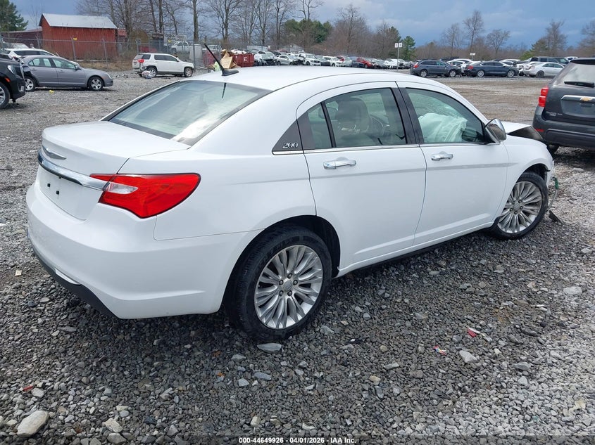 2012 Chrysler 200 3.6 Limited white Lot 111044649926 Vin 1C3CCBCG5CN146446