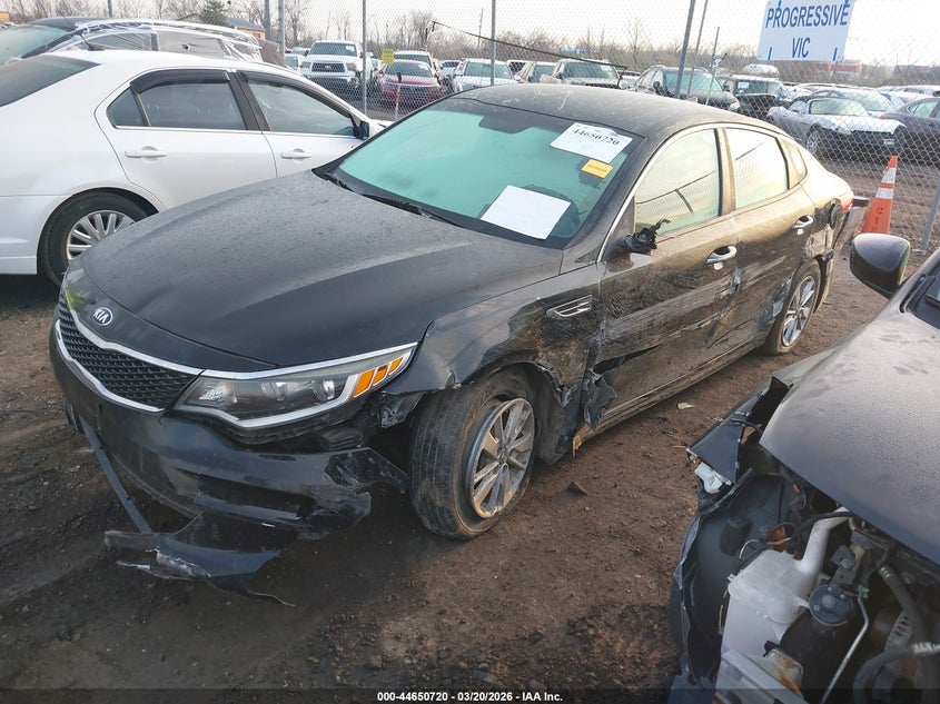 Vin: 5xxgt4l39gg115160, lot: 45147760, kia optima lx 20162
