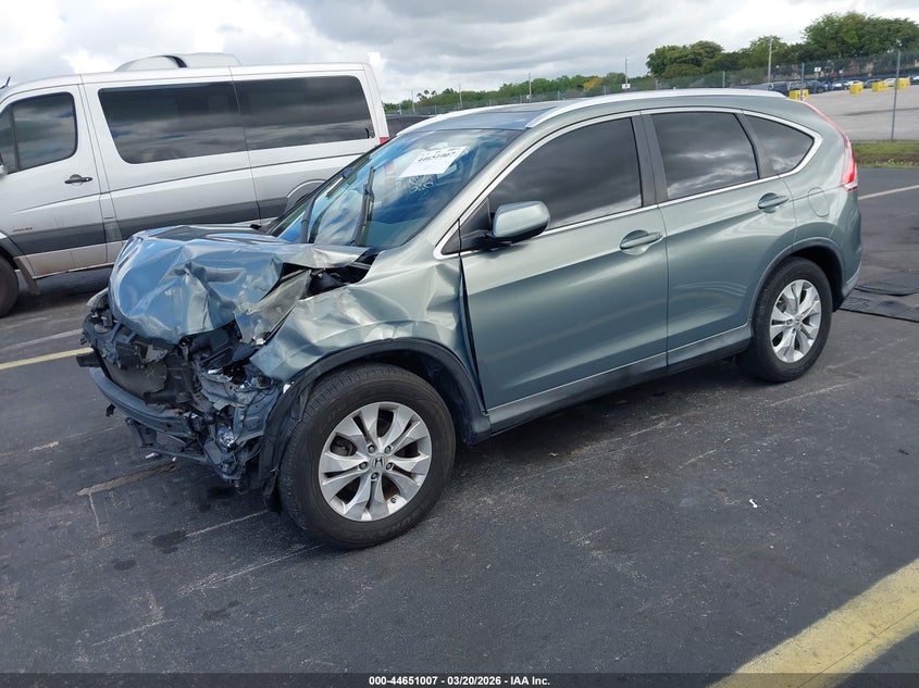 2012 Honda Cr-v 2.4 Cr-V Ex-L green Lot 111044651007 Vin JHLRM3H73CC006699
