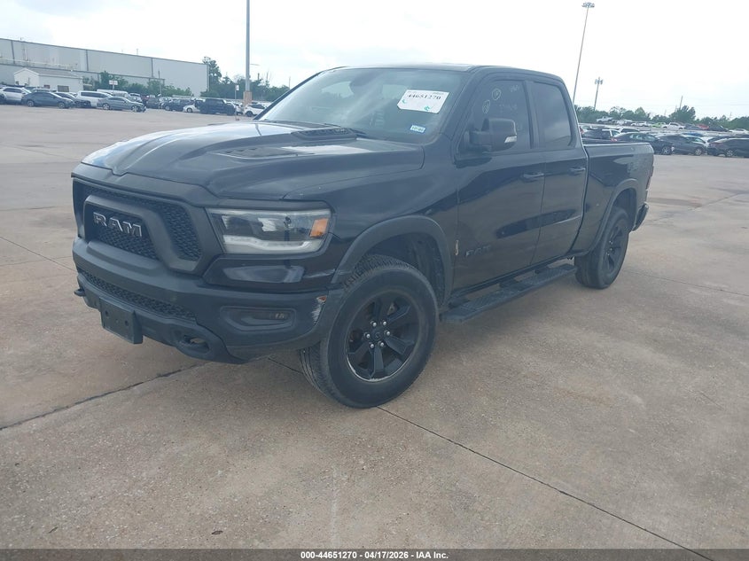 Vin: 1c6srfet3ln274540, lot: 45148310, ram 1500 rebel  4x4 6'4 box 20202
