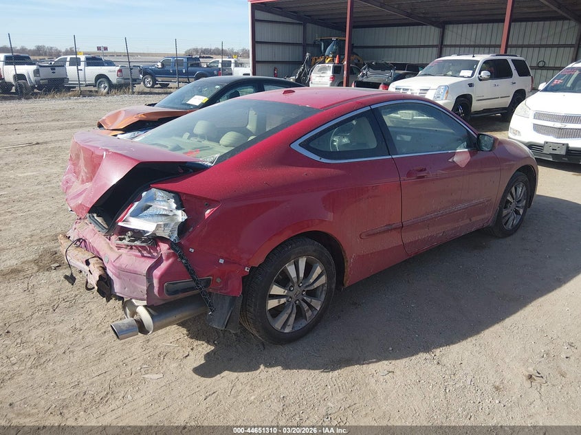 2012 Honda Accord 2.4 2.4 Ex-L red Lot 111044651310 Vin 1HGCS1B81CA010326