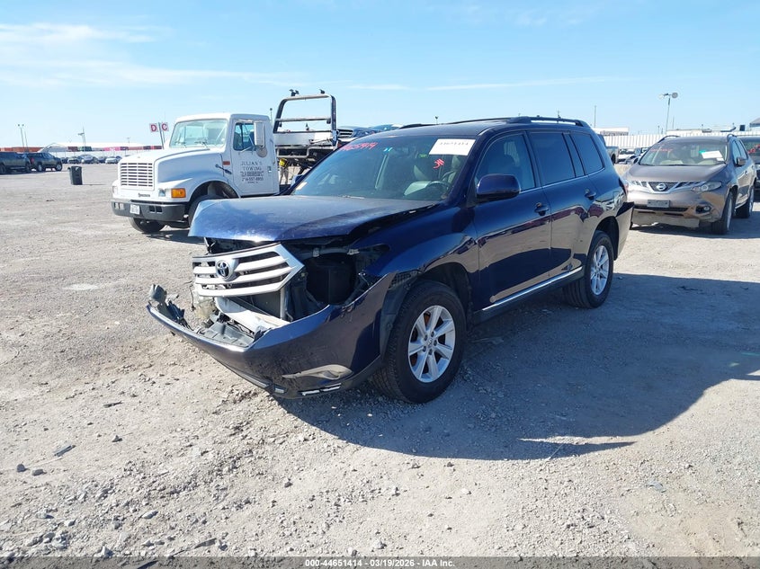 2012 Toyota Highlander 2.7 blue Lot 111044651414 Vin 5TDZA3EH7CS022700