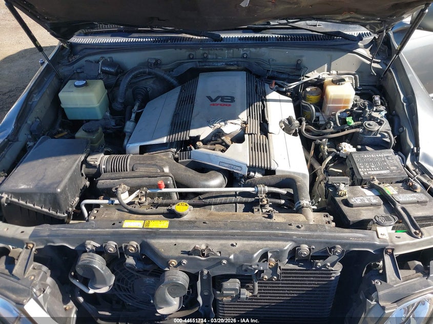 2000 Lexus Lx 470 VIN: JT6HT00W3Y0093694 Lot: 44651734