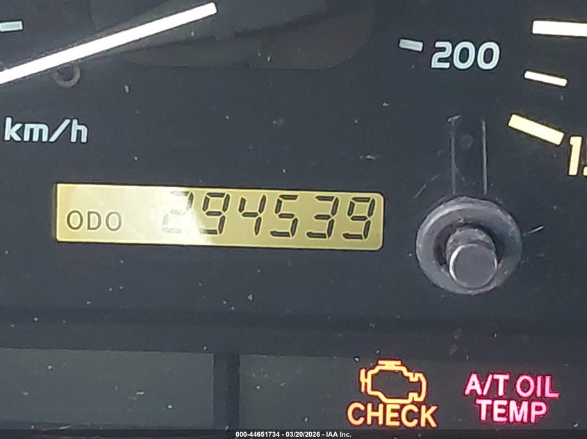 2000 Lexus Lx 470 VIN: JT6HT00W3Y0093694 Lot: 44651734