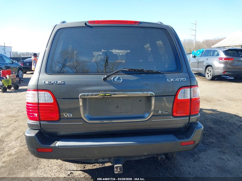 2000 Lexus Lx 470 VIN: JT6HT00W3Y0093694 Lot: 44651734