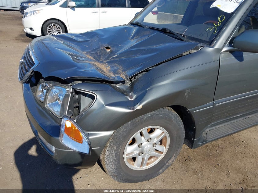 2000 Lexus Lx 470 VIN: JT6HT00W3Y0093694 Lot: 44651734