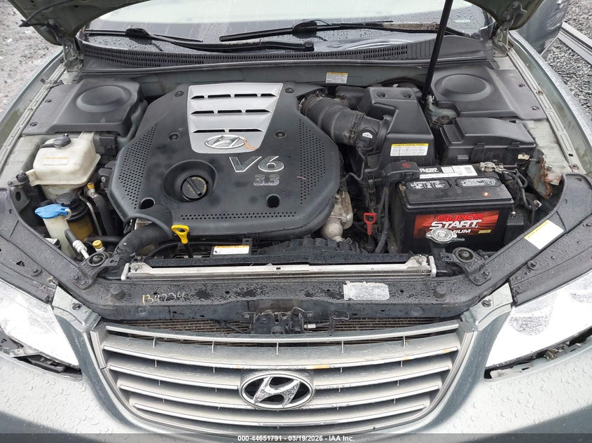 2007 Hyundai Azera Gls VIN: KMHFC46D67A181740 Lot: 44651791