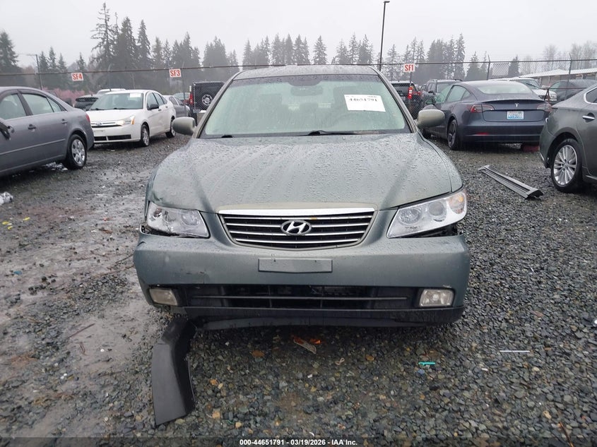 2007 Hyundai Azera Gls VIN: KMHFC46D67A181740 Lot: 44651791
