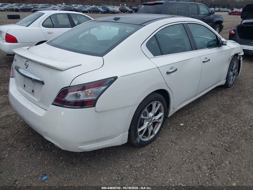 2012 Nissan Maxima 3.5 3.5 Sv white Lot 111044658780 Vin 1N4AA5AP0CC837883
