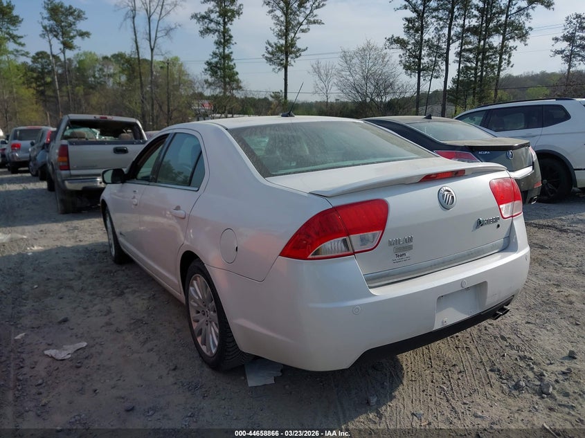 Vin: 3medm0l39ar605145, lot: 45155906, mercury milan hybrid 20103