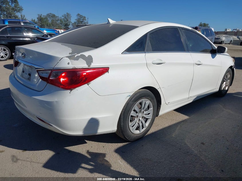 2011 Hyundai Sonata 2.4 Gls white Lot 111044658948 Vin 5NPEB4AC0BH084469