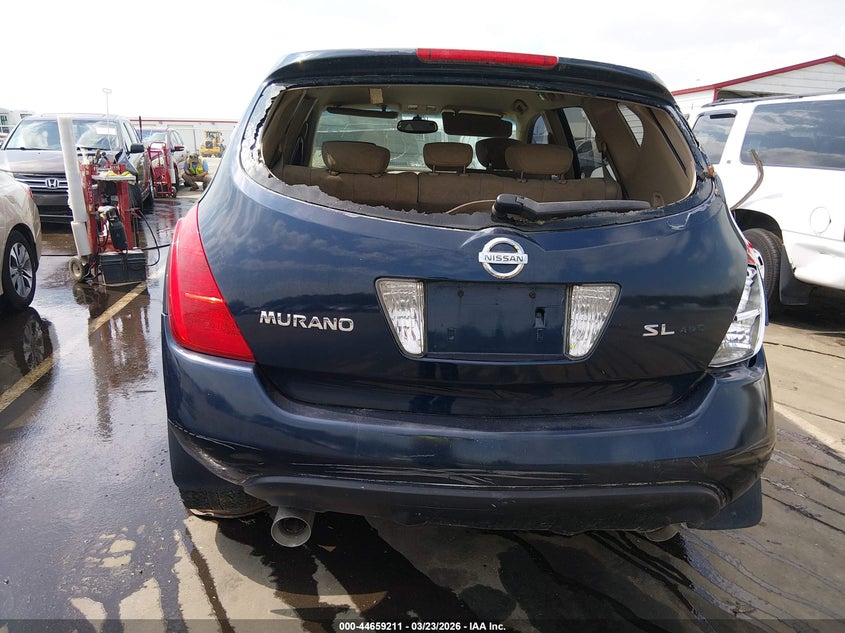 2003 Nissan Murano Sl VIN: JN8AZ08W83W229776 Lot: 44659211