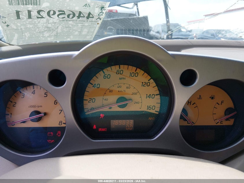 2003 Nissan Murano Sl VIN: JN8AZ08W83W229776 Lot: 44659211