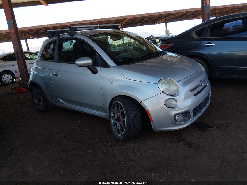 2012 Fiat 500 1.4 Sport silver Lot 111044659406 Vin 3C3CFFBR0CT254233