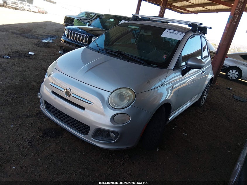 2012 Fiat 500 1.4 Sport silver Lot 111044659406 Vin 3C3CFFBR0CT254233