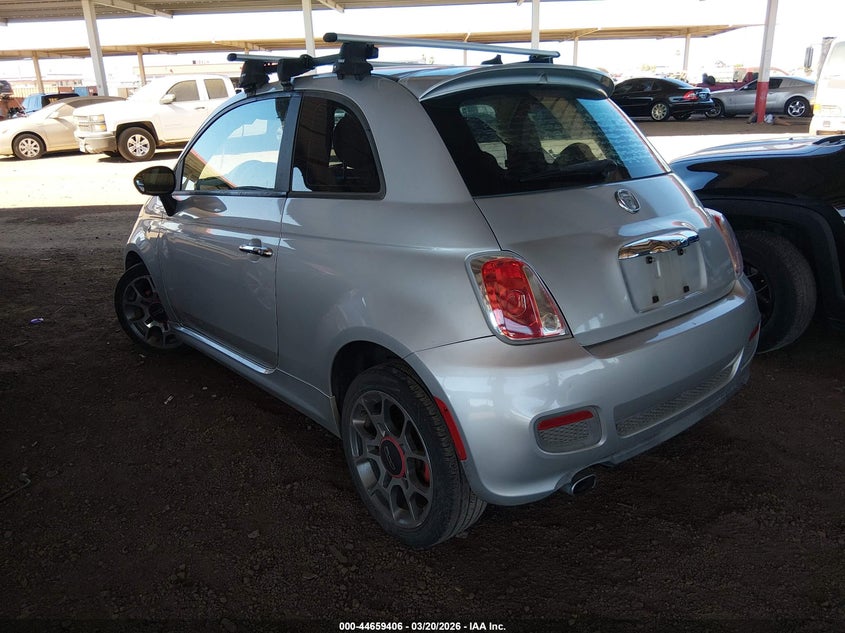 2012 Fiat 500 1.4 Sport silver Lot 111044659406 Vin 3C3CFFBR0CT254233
