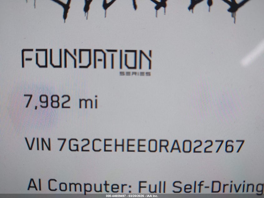 2024 Tesla Cybertruck Cyberbeast VIN: 7G2CEHEE0RA022767 Lot: 44659497