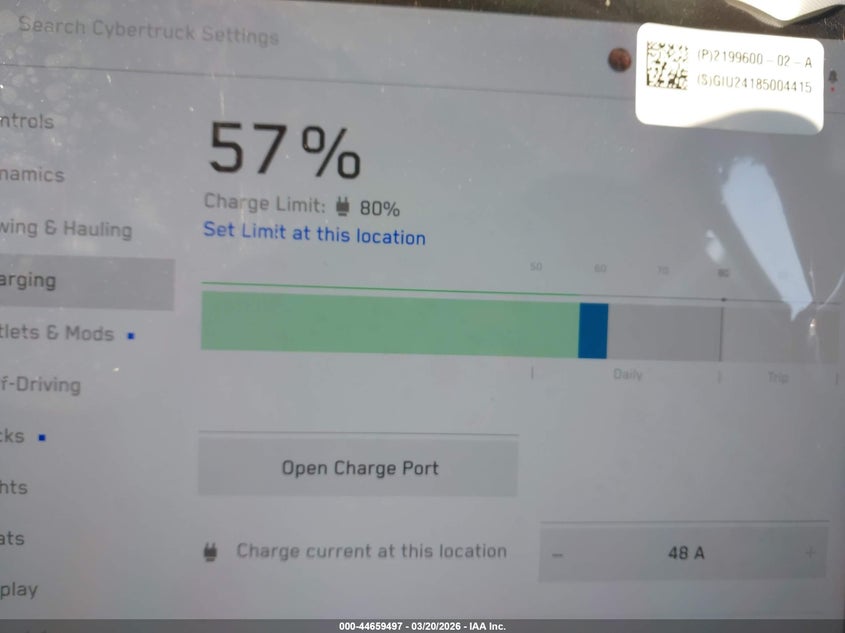 2024 Tesla Cybertruck Cyberbeast VIN: 7G2CEHEE0RA022767 Lot: 44659497