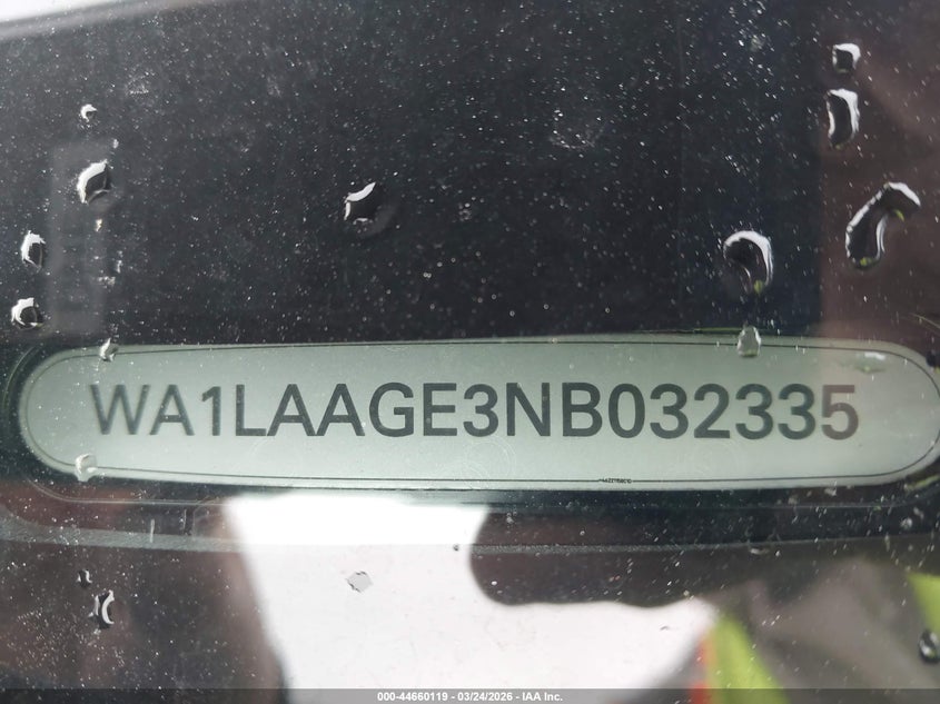 2022 Audi E-Tron Premium Plus Quattro VIN: WA1LAAGE3NB032335 Lot: 44660119