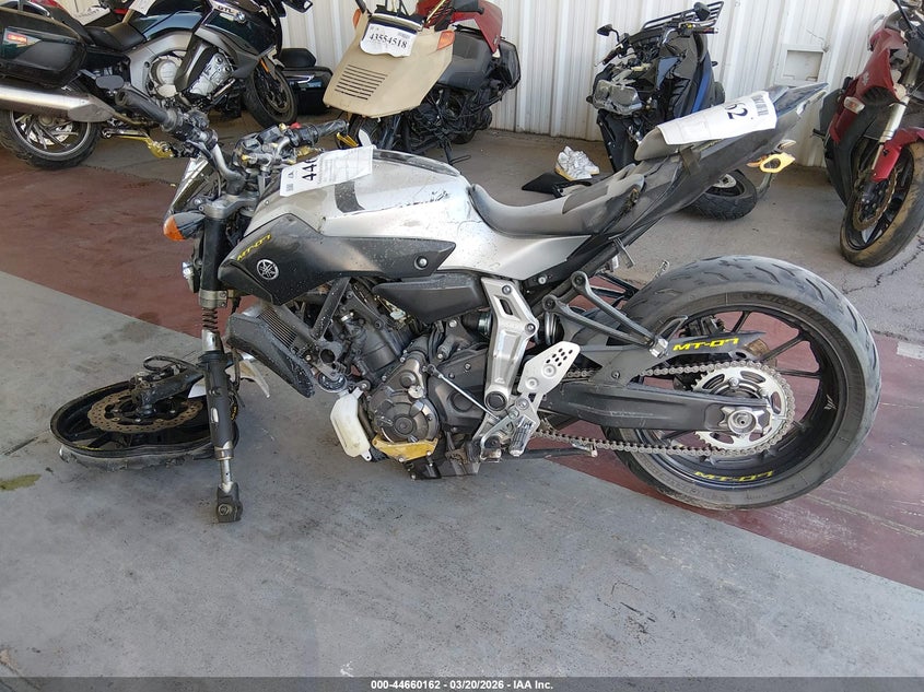 2017 Yamaha Fz07 VIN: JYARM06E5HA011866 Lot: 44660162