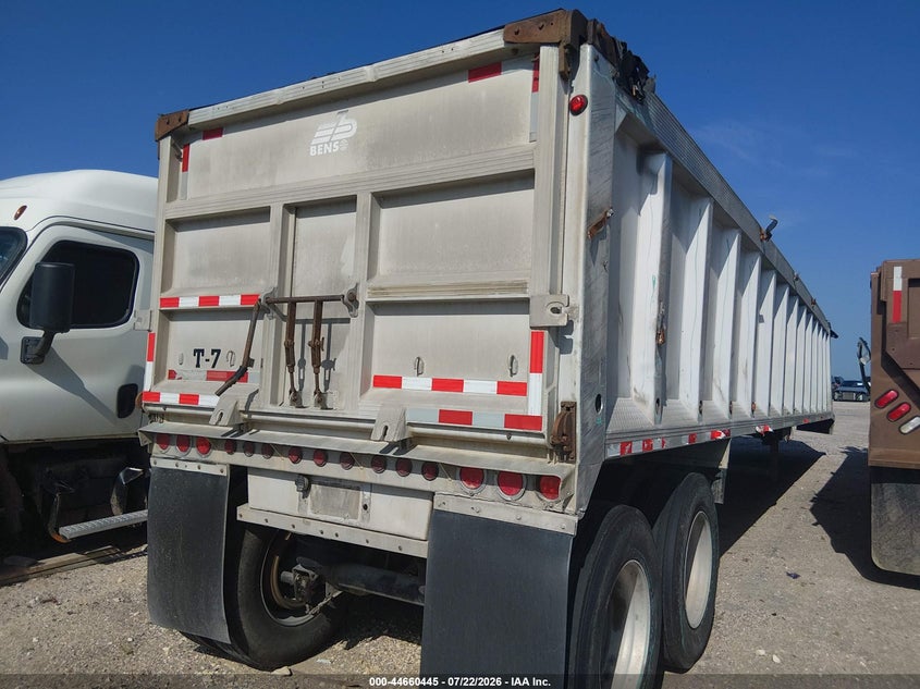 2007 BENSON TRUCK BODIES DUMP TRAILER auction photo 3
