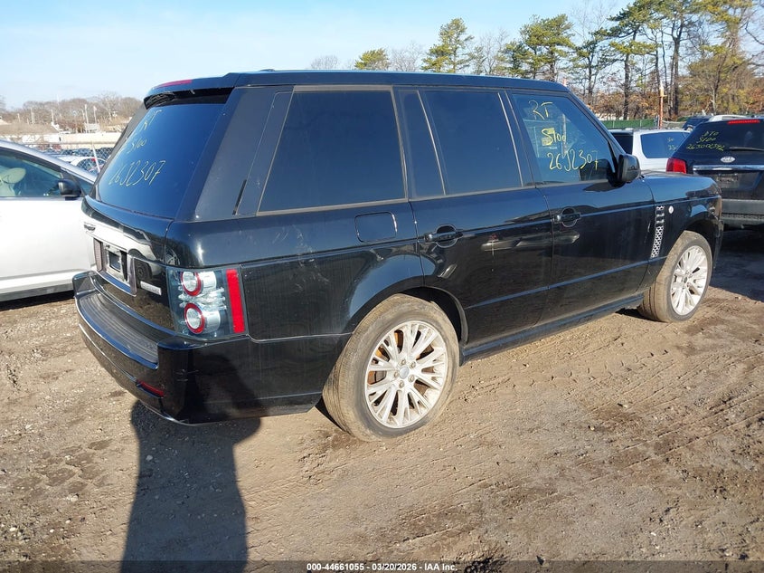 2012 Land rover RANGE ROVER 5.0 Supercharged black Lot 111044661055 Vin SALMP1E40CA386750