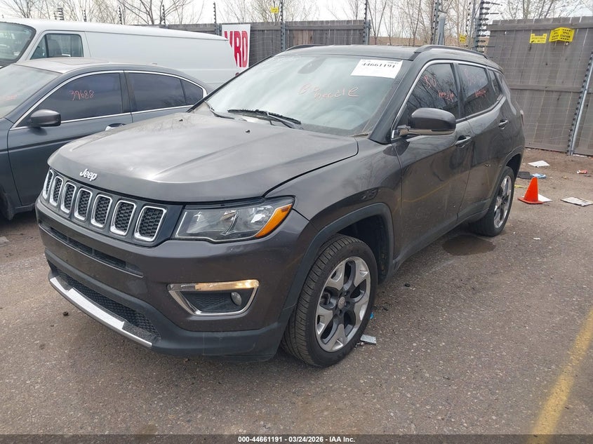 Vin: 3c4njdcbxjt283602, lot: 45158231, jeep compass limited 4x4 20182