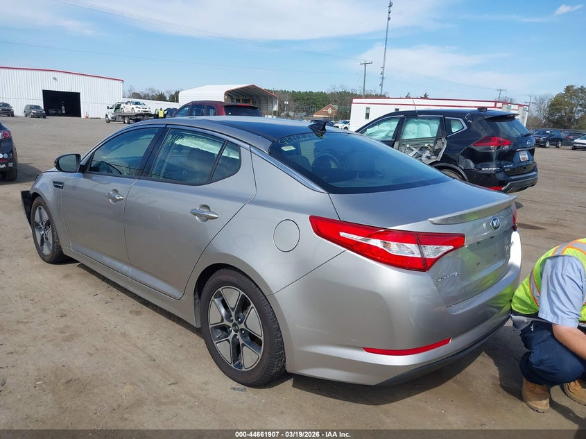 2012 Kia Optima 2.4 Hybrid Ex silver Lot 111044661907 Vin KNAGM4AD7C5032105
