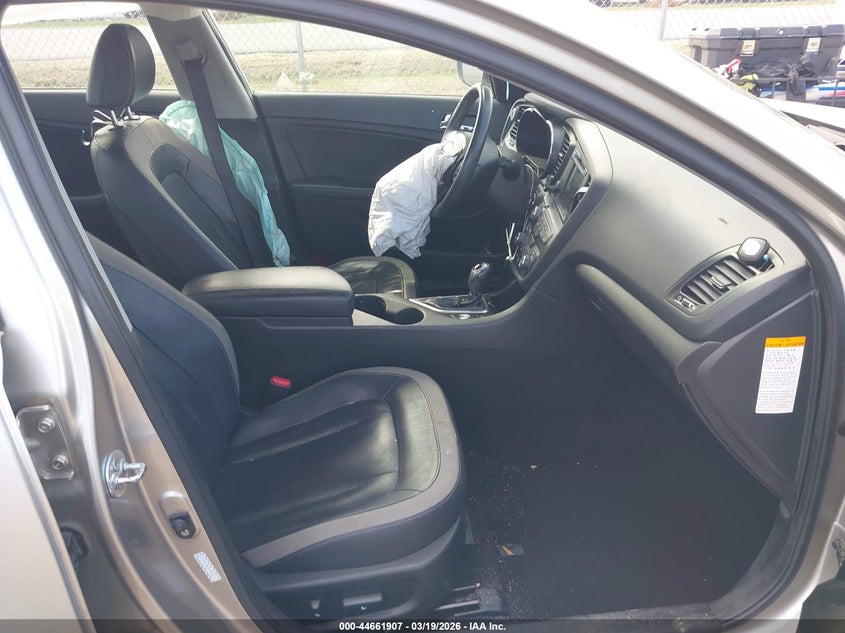 KNAGM4AD7C5032105 2012 Kia Optima 2.4 Hybrid Ex silver