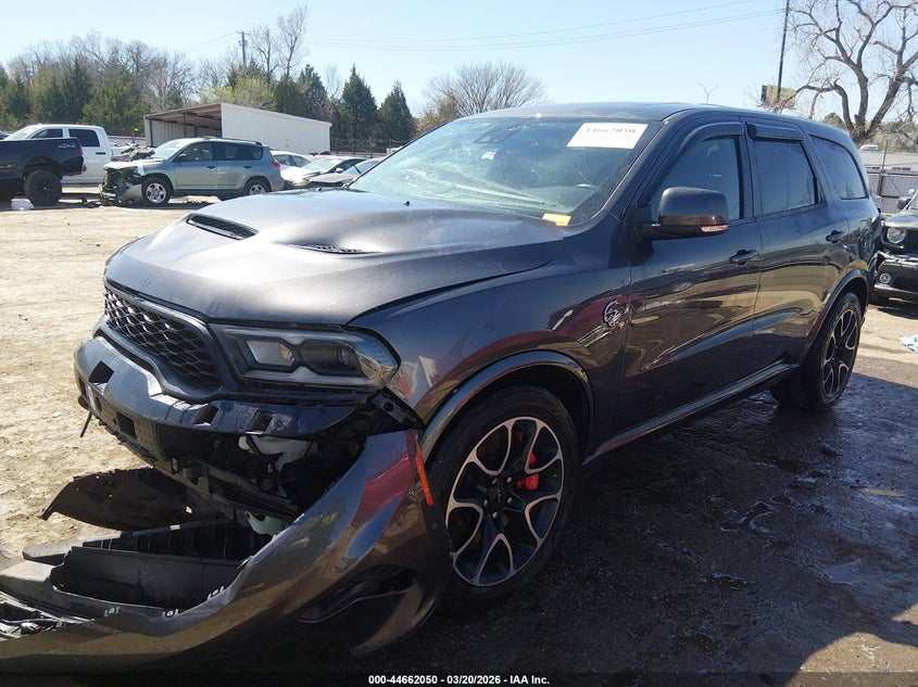 Vin: 1c4sdjh90mc805278, lot: 45159090, dodge durango srt hellcat awd 20212