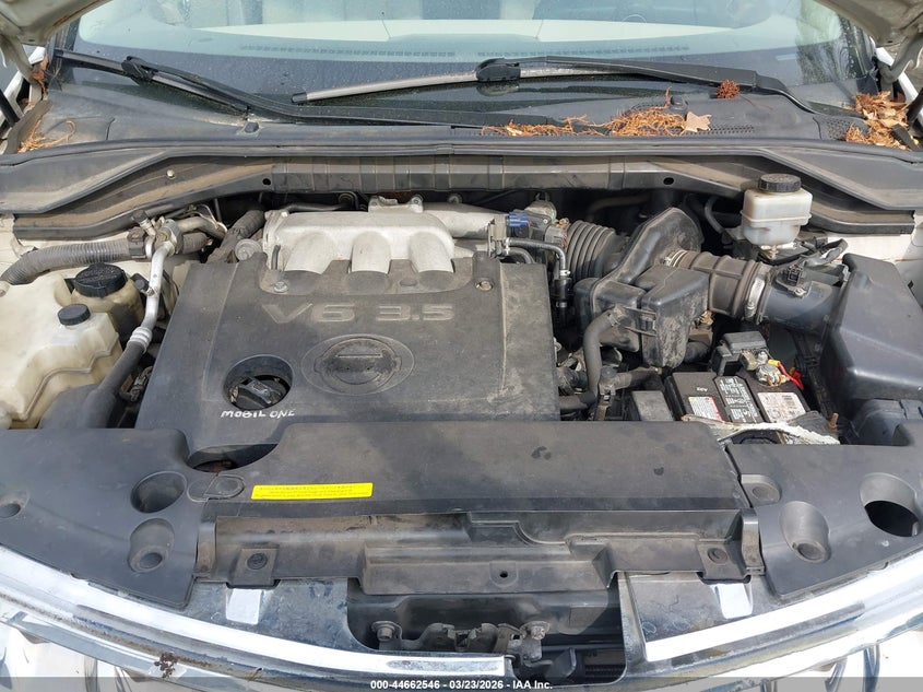 2006 Nissan Murano S/Se/Sl VIN: JN8AZ08W46W554778 Lot: 44662546