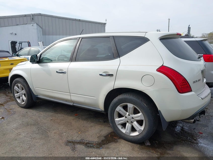 2006 Nissan Murano S/Se/Sl VIN: JN8AZ08W46W554778 Lot: 44662546