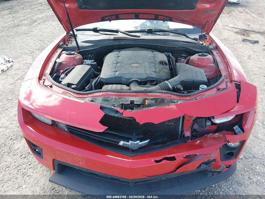 2012 Chevrolet Camaro 3.6 2Ls red Lot 111044663108 Vin 2G1FA1E38C9207304