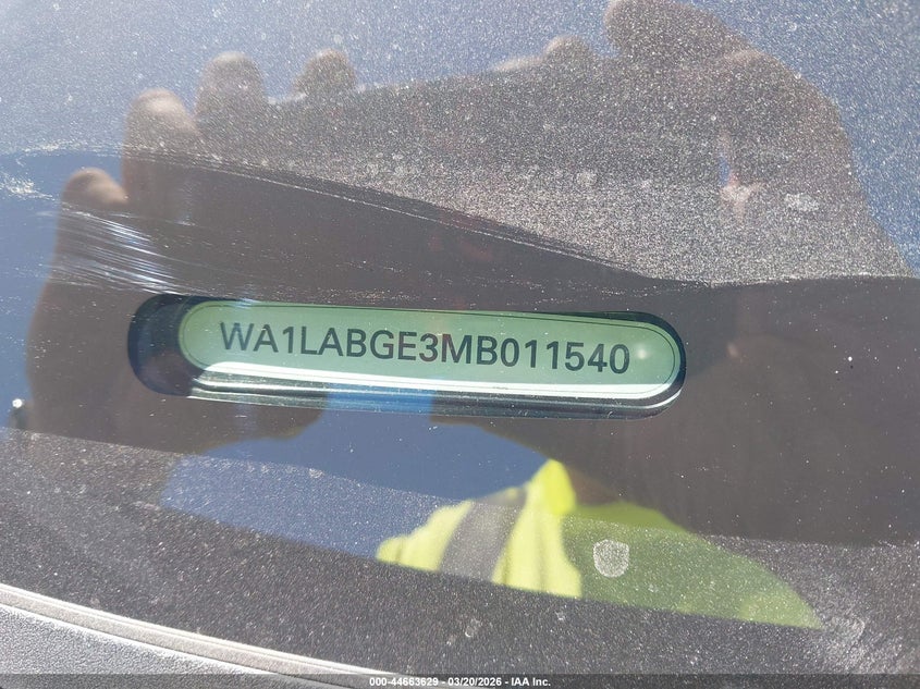 2021 Audi E-Tron Premium Plus Quattro VIN: WA1LABGE3MB011540 Lot: 44663629