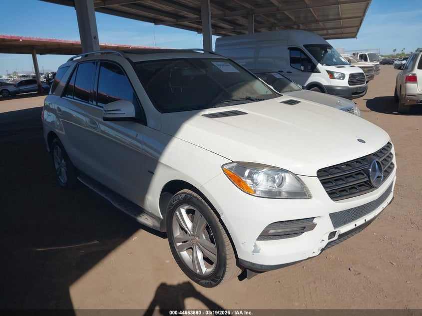 4JGDA5HB0CA020521 2012 Mercedes-Benz Ml 350 4Matic auction photo 1