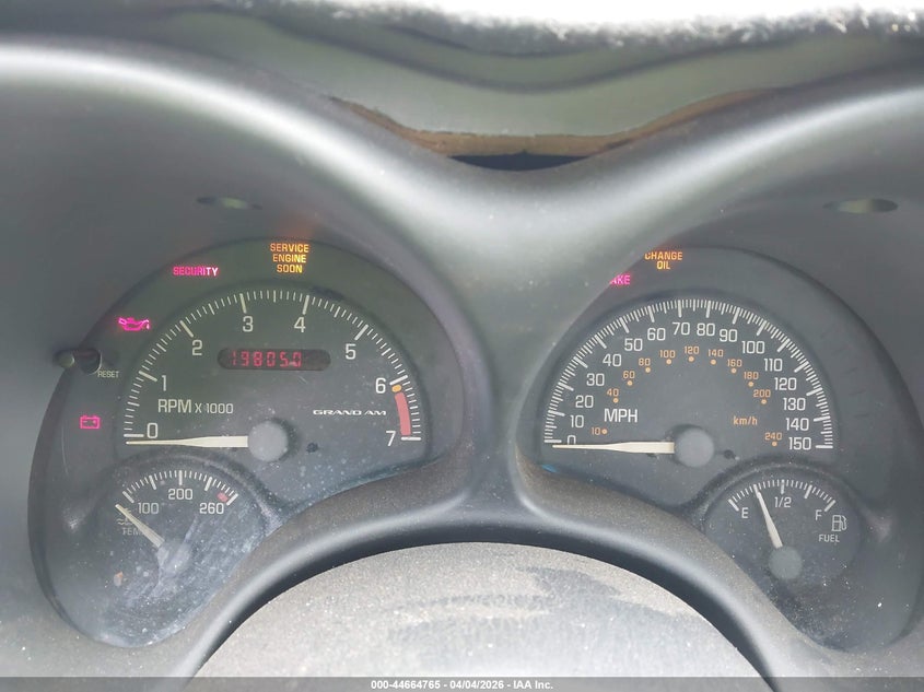 2000 Pontiac Grand Am Gt VIN: 1G2NW52E5YM828046 Lot: 44664765