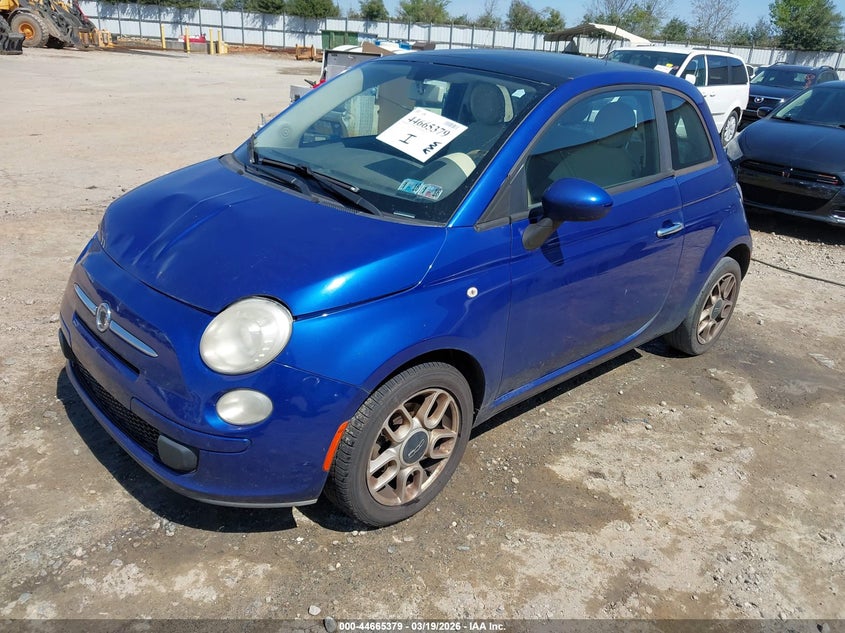 2012 Fiat 500 1.4 Pop blue Lot 111044665379 Vin 3C3CFFAR5CT123610