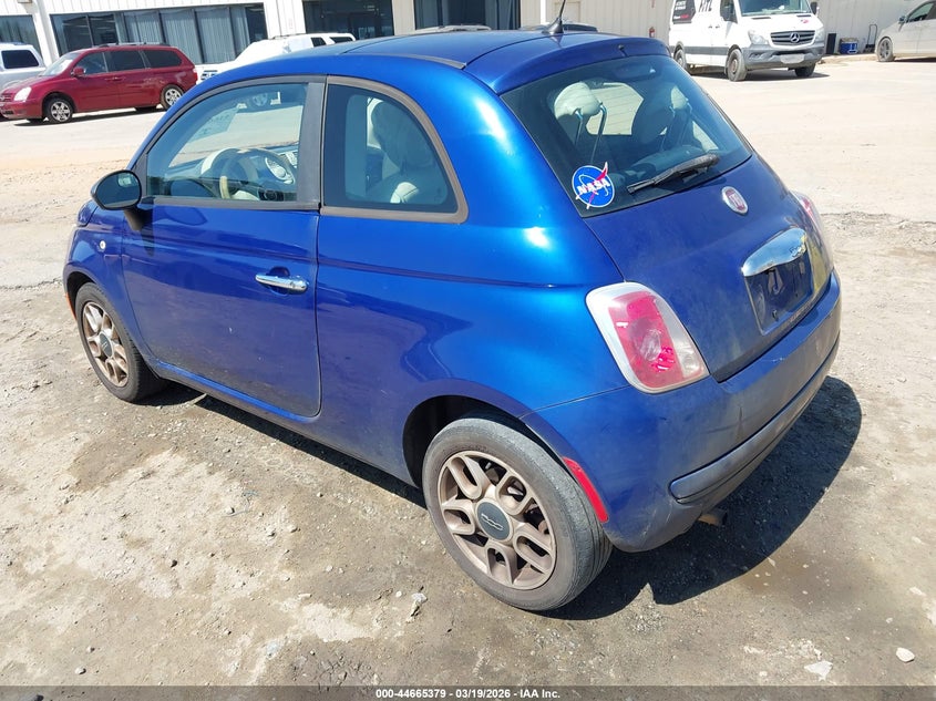 2012 Fiat 500 1.4 Pop blue Lot 111044665379 Vin 3C3CFFAR5CT123610