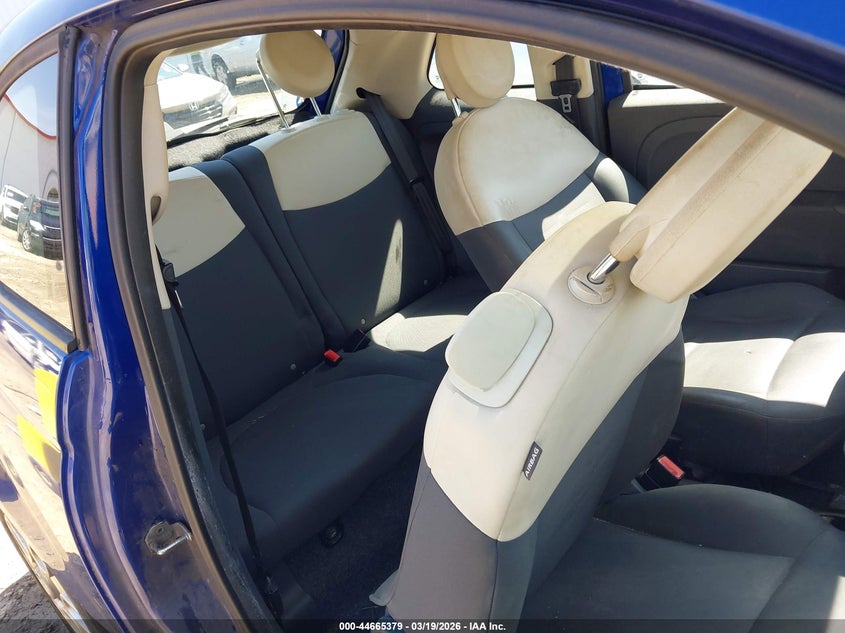 2012 Fiat 500 1.4 Pop blue Lot 111044665379 Vin 3C3CFFAR5CT123610