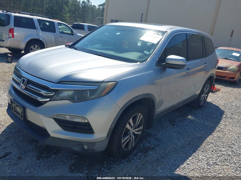 Vin: 5fnyf5h58gb034293, lot: 45162532, honda pilot ex-l 20162