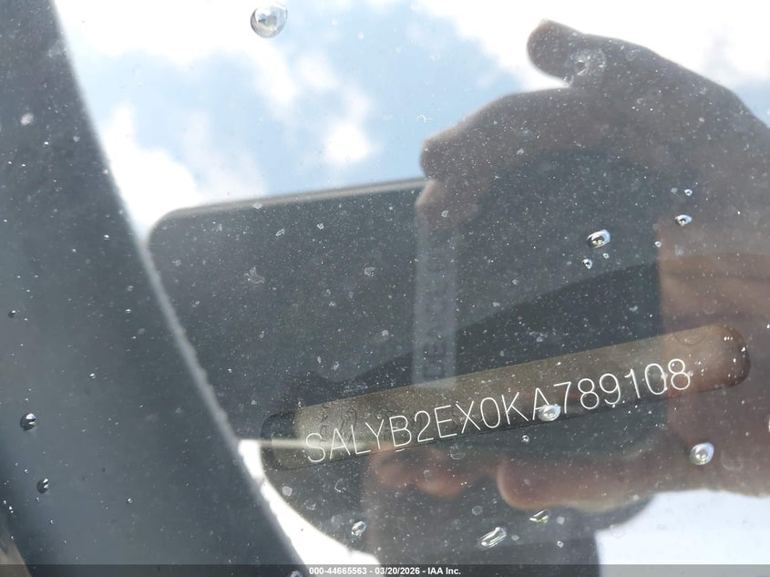 2019 Land Rover Range Rover Velar P250 S VIN: SALYB2EX0KA789108 Lot: 44665563