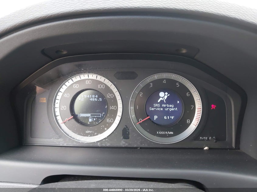 2009 Volvo S80 3.2 VIN: YV1AS982591105370 Lot: 44665990