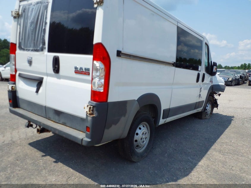 Vin: 3c6trvag4he529473, lot: 45163340, ram promaster 1500 low roof 136 wb 20174