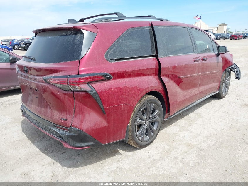 Vin: 5tdxrkec7ts298924, lot: 45163377, toyota sienna xse 20264